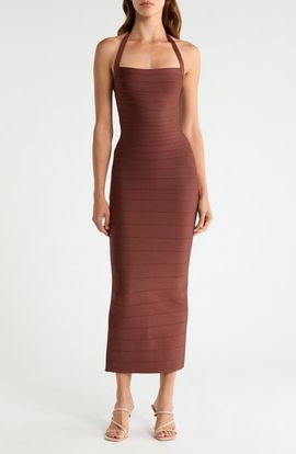 HOUSE OF CB HOUSE OF CB The Silhouette Halter Midi Dress