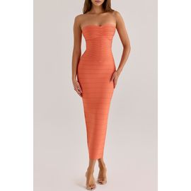HOUSE OF CB HOUSE OF CB The Sweetheart Strapless Bandage Midi Dress