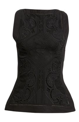 HOUSE OF CB HOUSE OF CB Valencia Broderie Anglaise Boat Neck Top
