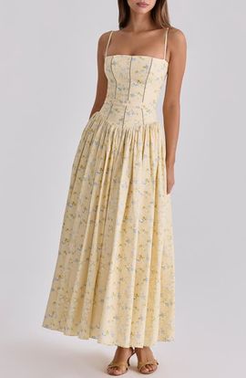 HOUSE OF CB - Isabeau Voluminous Fit & Flare Midi Dress in Black at  Nordstrom, Size X-Small A