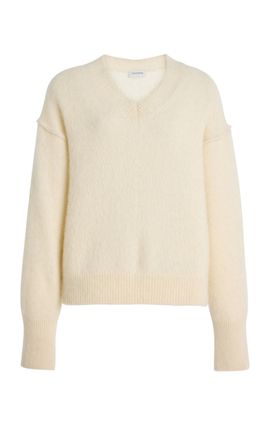 House of Dagmar House of Dagmar AlpacaKnit Top White L