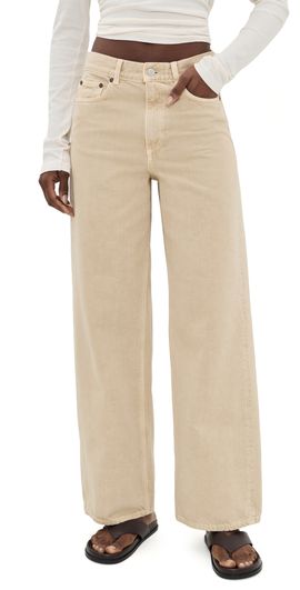 House of Dagmar House of Dagmar Baggy Fit Jeans Beige