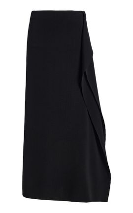 House of Dagmar House of Dagmar Draped Knit Midi Skirt