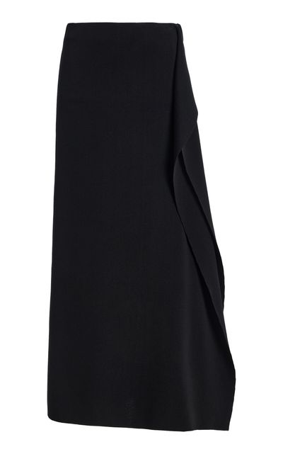 House of Dagmar House of Dagmar Draped Knit Midi Skirt