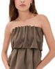 House of Dagmar House of Dagmar Sculpted Tube Top Dark Olive Green - 1