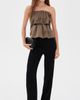 House of Dagmar House of Dagmar Sculpted Tube Top Dark Olive Green - 5