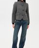 House of Dagmar House of Dagmar Short Curved Jacket Charcoal Grey - 5