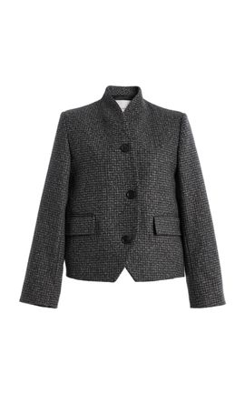 House of Dagmar House of Dagmar Short Curved WoolBlend Jacket