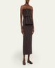 House of Dagmar Sculpted Strapless Midi Dress - 4