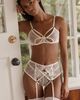 House of Desire Rosalie Underwire Bra and Garter Belt Set - 1