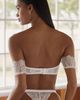 House of Desire Satin Lace Bra, Thong, and Garter Set - 4