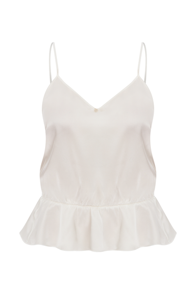 House Of Silk House Of Silk Silk Frilled Bridal Set