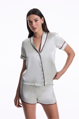 House Of Silk House Of Silk Silk Short Pyjama Suit