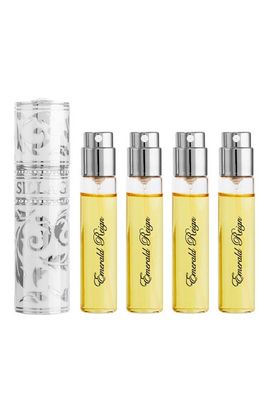 House of Sillage House of Sillage Arabesque Collection Blanche Absolue Travel Case & Emerald Reign Fragrance Gift Set 