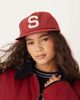 House of Sunny House of Sunny chain stitch cap in ruby red - 1