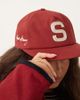 House of Sunny House of Sunny chain stitch cap in ruby red - 2