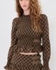 House of Sunny House of Sunny Check Ruched Top Multi Check - 2