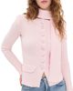 House of Sunny House of Sunny Classic Rib Knit Cardigan Pale Pink - 1