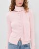 House of Sunny House of Sunny Classic Rib Knit Cardigan Pale Pink - 2