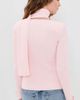 House of Sunny House of Sunny Classic Rib Knit Cardigan Pale Pink - 3