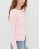 House of Sunny House of Sunny Classic Rib Knit Cardigan Pale Pink - 4
