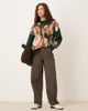 House of Sunny House of Sunny classic wild horses sweater in emerald green-Navy - 2