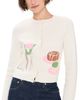 House of Sunny House of Sunny Collarless Picture Knit Cardigan Ivory - 1