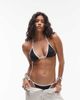 House of Sunny House of Sunny contrast high-leg bikini set in black - 1