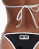 House of Sunny House of Sunny contrast high-leg bikini set in black - 2
