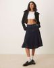 House of Sunny House of Sunny double collar zip up cardigan in onyx-Black - 2