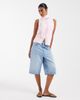 House of Sunny House of Sunny Peggy vest top with scarf detail in pink plaid - 3