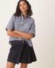 House of Sunny House of Sunny pleated denim mini skirt in indigo-Navy - 1