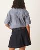 House of Sunny House of Sunny pleated denim mini skirt in indigo-Navy - 4