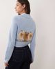 House of Sunny House of Sunny pom pom tripper dog cardigan in sky blue - 4