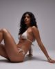 House of Sunny House of Sunny shimmer high-leg bikini set in sand-Neutral - 3