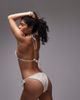 House of Sunny House of Sunny shimmer high-leg bikini set in sand-Neutral - 4