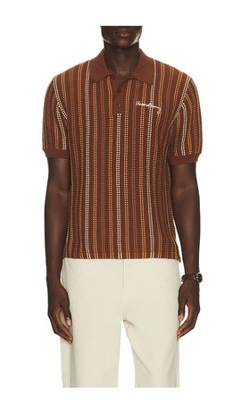 House of Sunny House of Sunny Stripe Knitted Polo