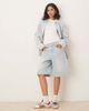 House of Sunny House of Sunny Sundown denim jorts in light breeze wash-Blue - 2
