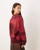 House of Sunny House of Sunny swirl detail sweater in ruby red - 4