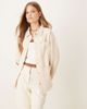 House of Sunny House of Sunny take a trip stitch long sleeve western shirt in oat wash-White - 1