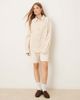 House of Sunny House of Sunny take a trip stitch long sleeve western shirt in oat wash-White - 2