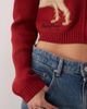 House of Sunny House of Sunny the lady tripper dog cardigan in ruby red - 3