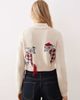 House of Sunny House of Sunny whippet tripper classic knit cardigan in off white - 3