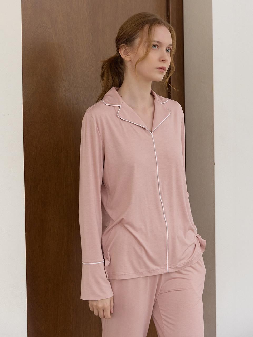 HUBBISH Bloom Pajama Set [Mauve Pink]