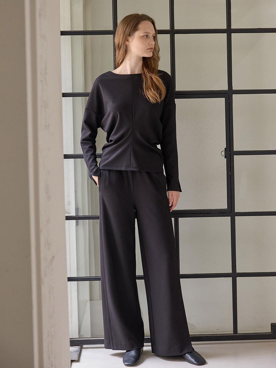 HUBBISH Extension Incline Set Sweatshirt [Black]