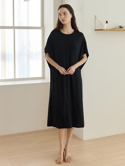 HUBBISH Fluid Dress [Black]
