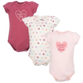 Hudson Baby Hudson Baby 3Pk Cotton Bodysuits