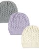Hudson Baby Hudson Baby 3Pk Knitted Hats - 1