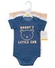 Hudson Baby Hudson Baby 3Pk Pack of Essential Cotton One-Piece Rompers - 2