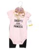 Hudson Baby Hudson Baby Cotton Comfort 3Pk Bodysuit, Pants, and Shoes - 2